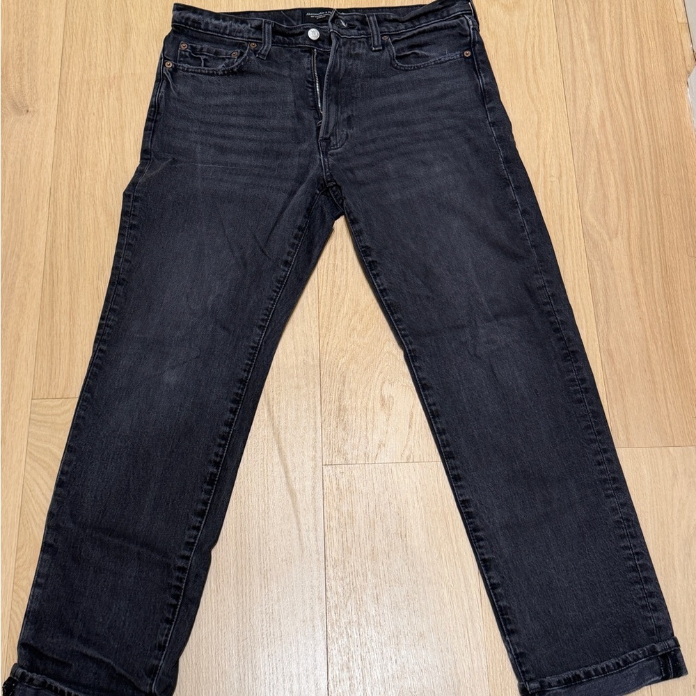 Abercrombie & Fitch Dark Wash Straight Jeans